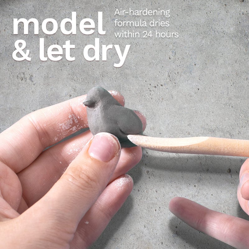 DAS Air-Hardening Modeling Clay - Stone Air Dry Clay 2.2lb Block - Pliable Air Clay for Sculpting and Coating - Introductory Air Dry Modeling Clay for All Ages - Molding Clay for Sculpting and More - Image 3